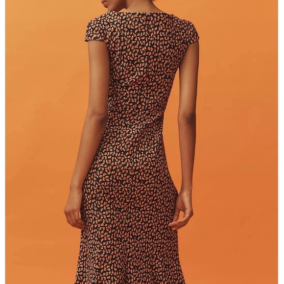 Anthropologie The Cecily Fit & Flare Sweetheart Dress by Maeve strawberry 🍓 - Picture 6 of 7